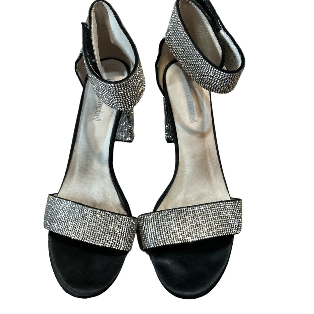 Jeffrey Campbell Lindsay Rhinestone Ankle Strap Sandals - Size 8